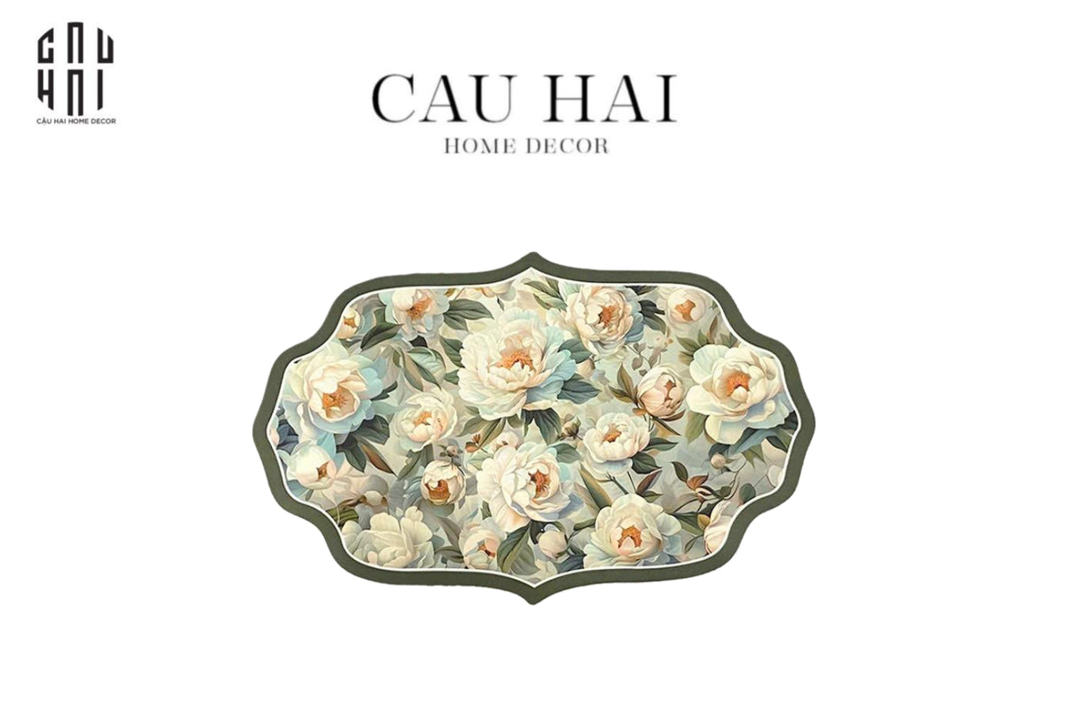 Thảm Cửa - Door Mat - 50X80 Wild Blossom-THẢM CỬA-CẬU HAI HOME DECOR