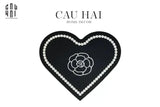 Thảm Cửa - Door Mat - D80 Camélia - Black Heart - CẬU HAI HOME DECOR