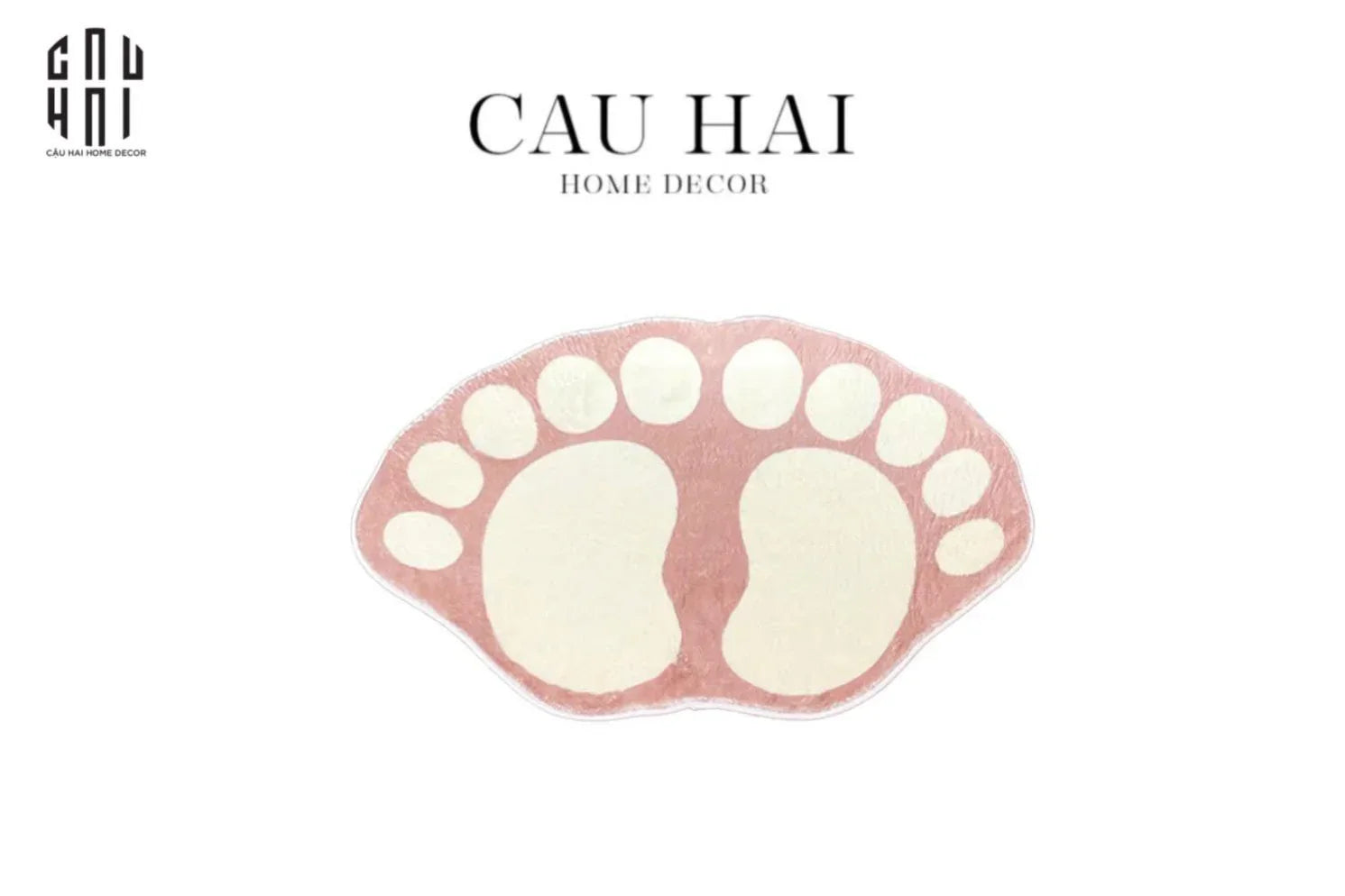 THẢM CỬA LÔNG DỆT - DOOR MAT - 50x80 LOVEY FOOT-CẬU HAI HOME DECOR