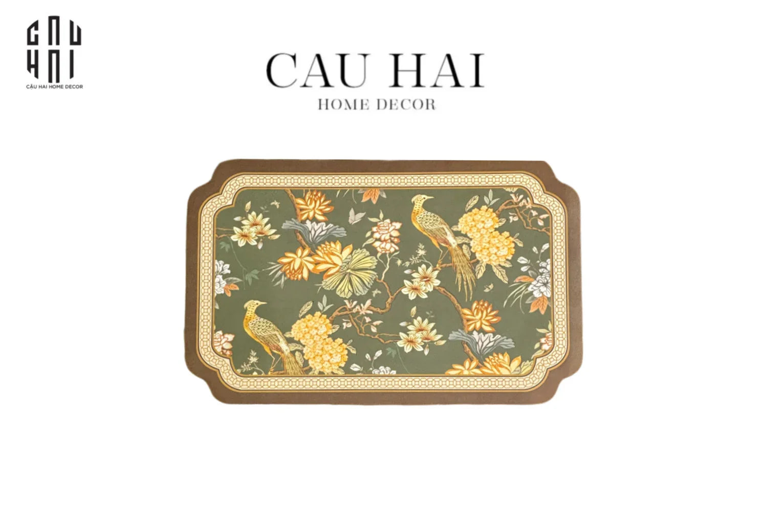 Thảm Cửa Micro Nappa Gen 8 50X80 - Vert Hydrangea Jardin Premium Door Mat-CẬU HAI HOME DECOR