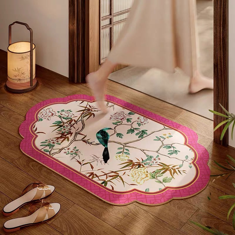 Thảm Cửa Micro-Nappa Gen8 50x80 - Ivory Pearl Jardin Royale-CẬU HAI HOME DECOR