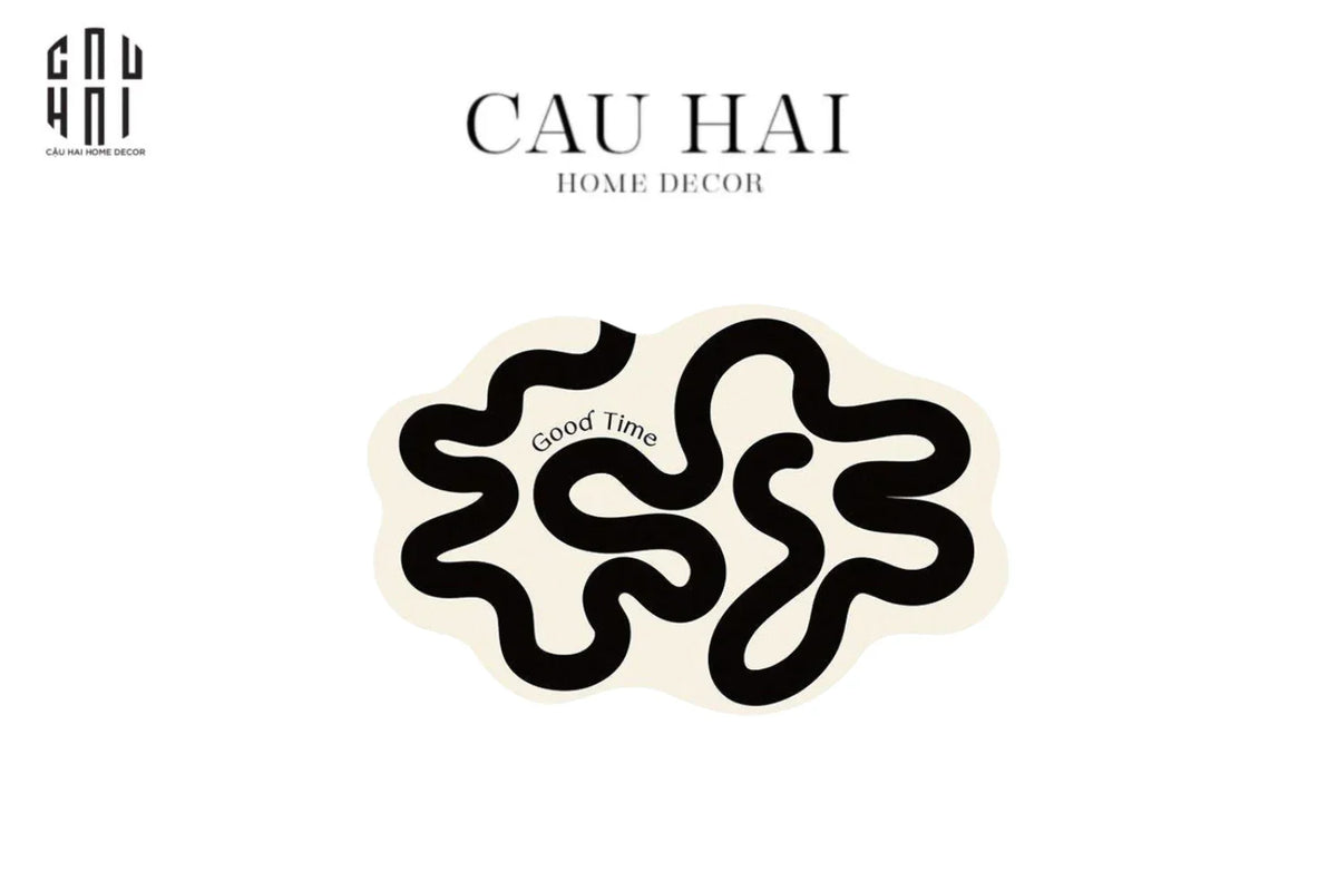 Thảm Cửa Microfiber 40X60 - Doodle-THẢM CỬA-CẬU HAI HOME DECOR