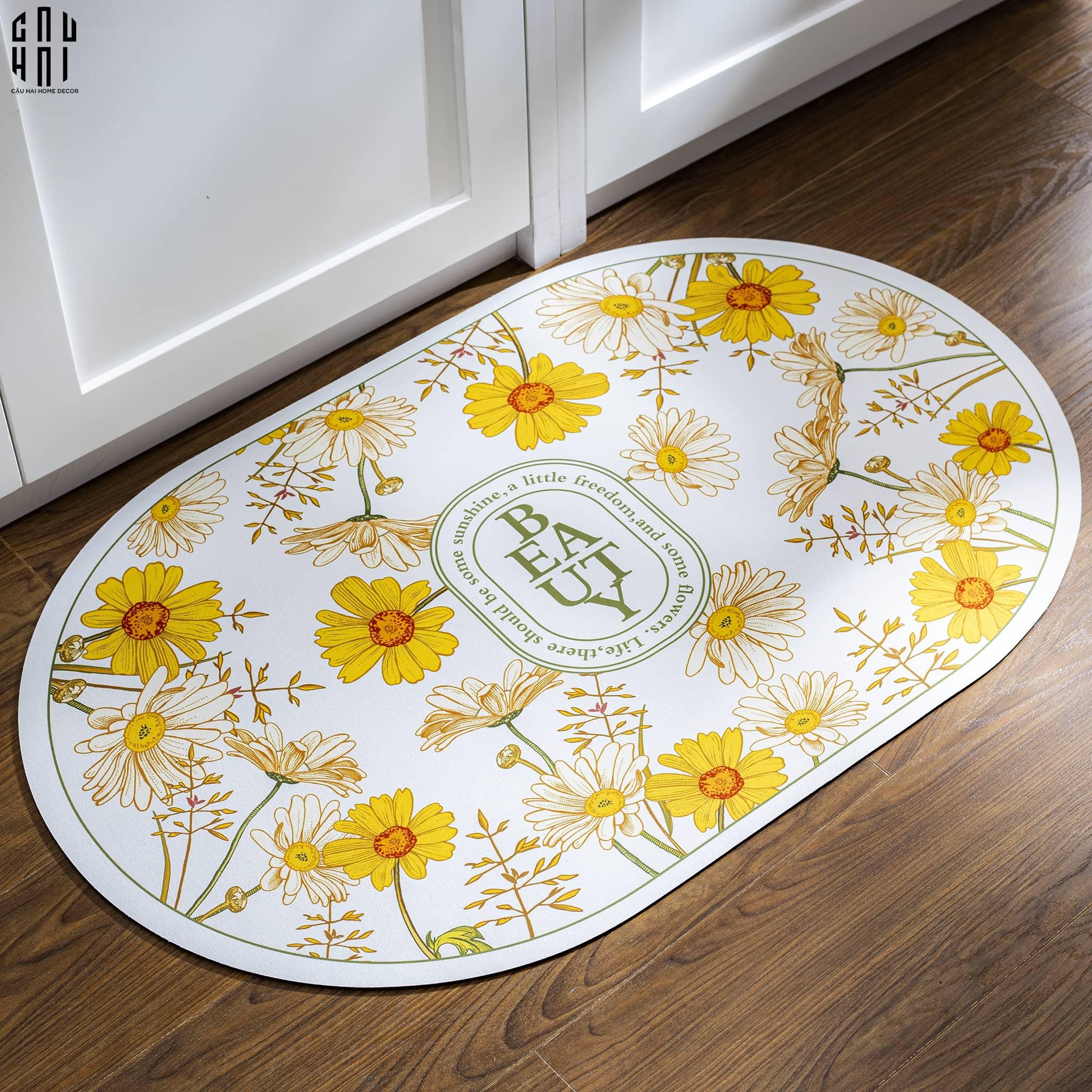 THẢM CỬA MICROFIBER - 50x80 DAISY-CẬU HAI HOME DECOR