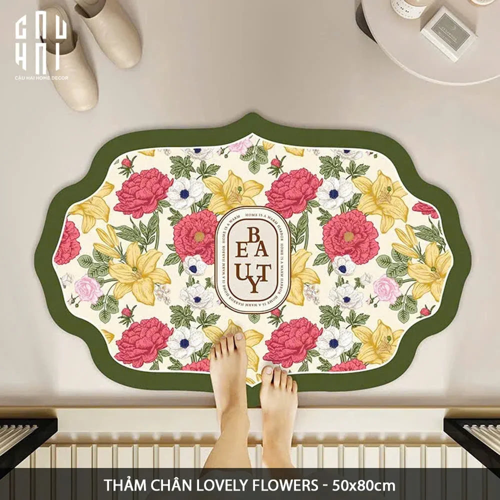 THẢM CỬA MICROFIBER - 50x80 EN JOUR DE FLEUR - DOOR MAT