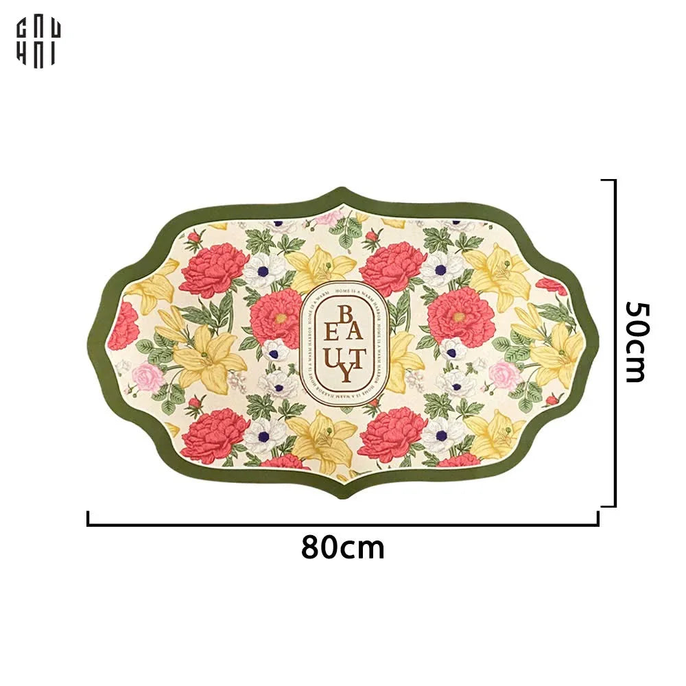Thảm Cửa Microfiber - 50X80 En Jour De Fleur - Door Mat-THẢM CỬA-CẬU HAI HOME DECOR