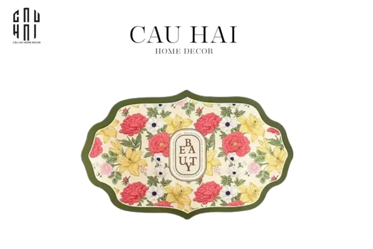 Thảm Cửa Microfiber - 50X80 En Jour De Fleur - Door Mat-THẢM CỬA-CẬU HAI HOME DECOR