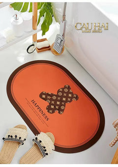 Thảm Cửa Microfiber 60X90 - Bear - Brick Terra Coin-CẬU HAI HOME DECOR