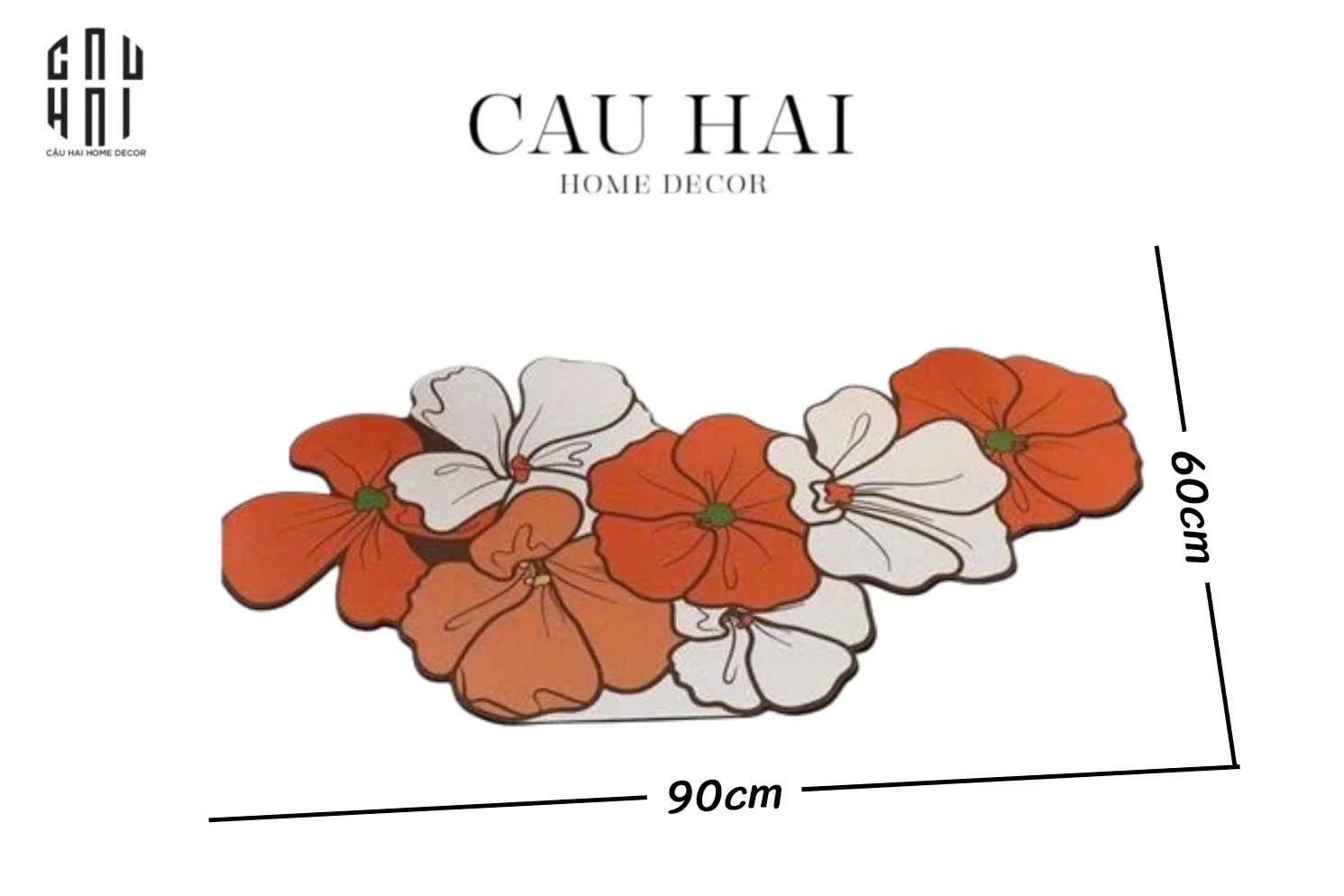 Thảm Cửa Microfiber - 60X90 Blossom Burst - CẬU HAI HOME DECOR