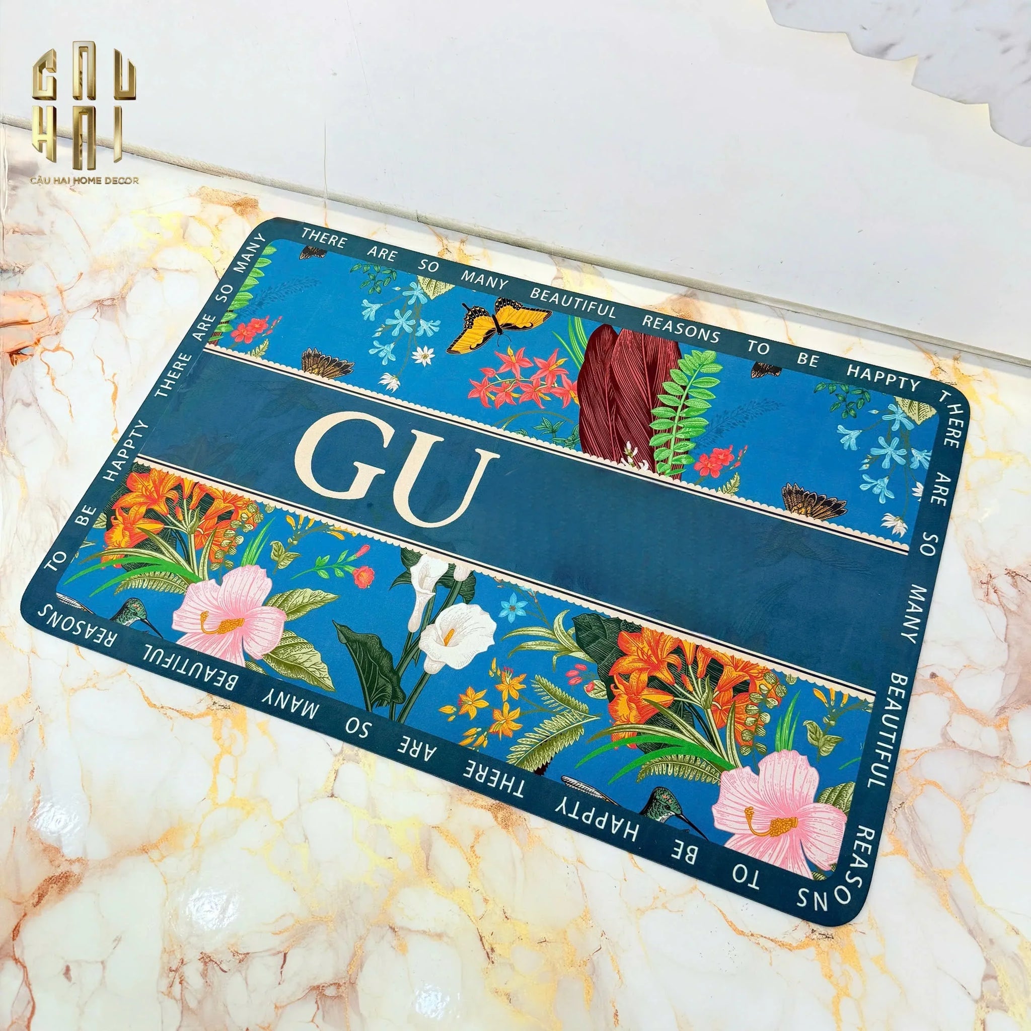 THẢM CỬA MICROFIBER 60x90 - JUNGLE BY GG - NAVY