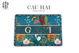THẢM CỬA MICROFIBER 60x90 - JUNGLE GG - NAVY-CẬU HAI HOME DECOR