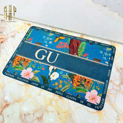 Thảm Cửa Microfiber 60X90 - Jungle Gg - Navy-THẢM CỬA-CẬU HAI HOME DECOR