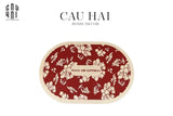 Thảm Cửa Microfiber 60X90 - P&H Red Flower Door Mat - CẬU HAI HOME DECOR