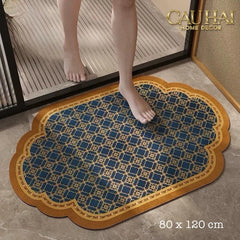 Thảm Cửa Microfiber 80 X 120 - Ming Dynasty Legacy Lattice-THẢM CỬA-CẬU HAI HOME DECOR