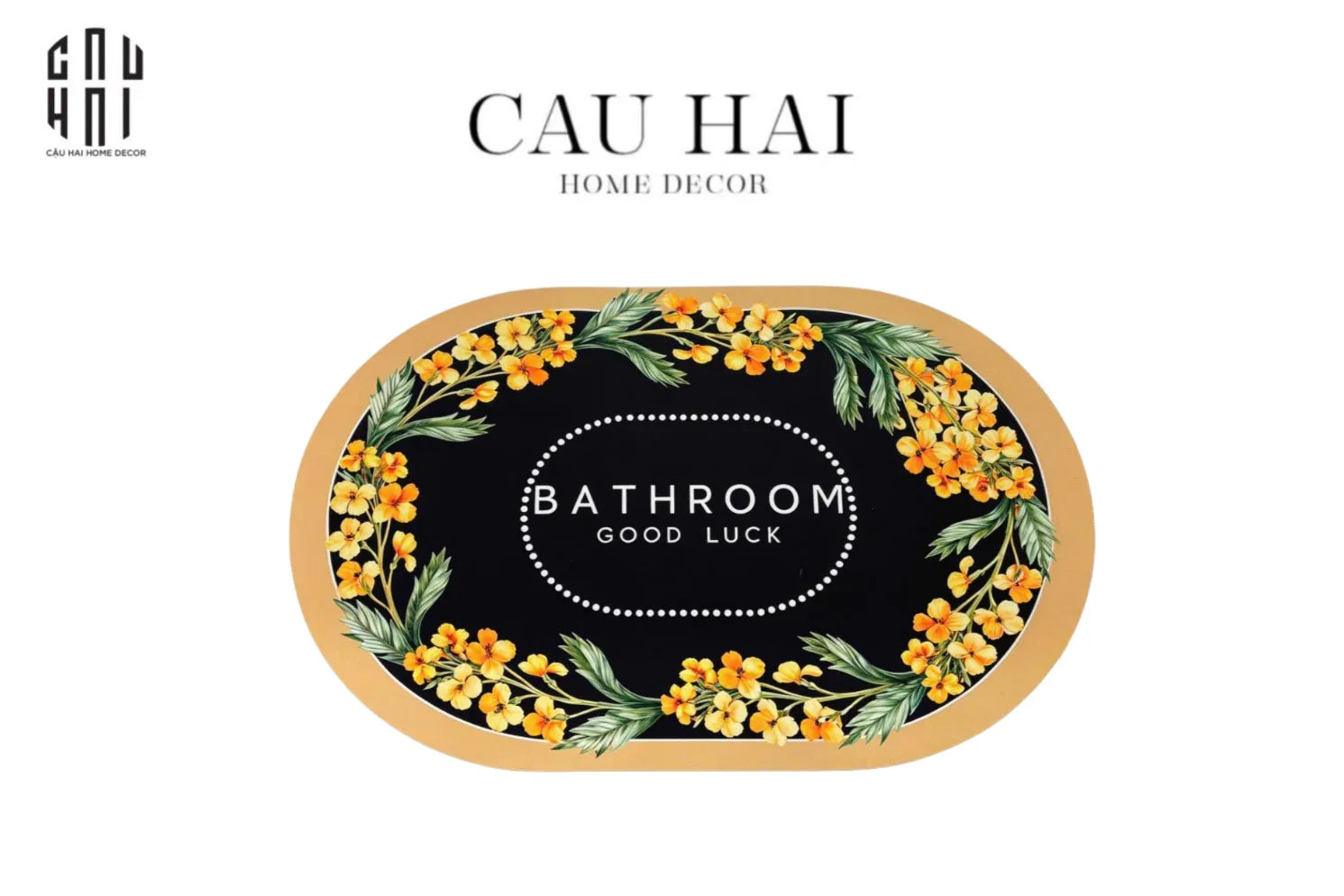 Thảm Cửa Microfiber - Door Mat - 50X80 Brighten Floral - CẬU HAI HOME DECOR