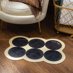 Thảm Cửa Microfiber Gen5 50X80 Multi Dot Choco Latte-THẢM CỬA-CẬU HAI HOME DECOR