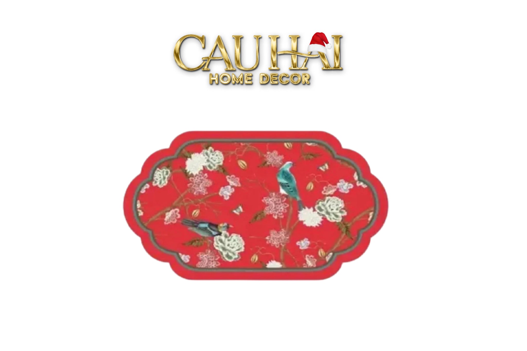 Thảm Cửa Microfiber Gen5 60X120 - Qing Dynasty Crimson Regency - CẬU HAI HOME DECOR
