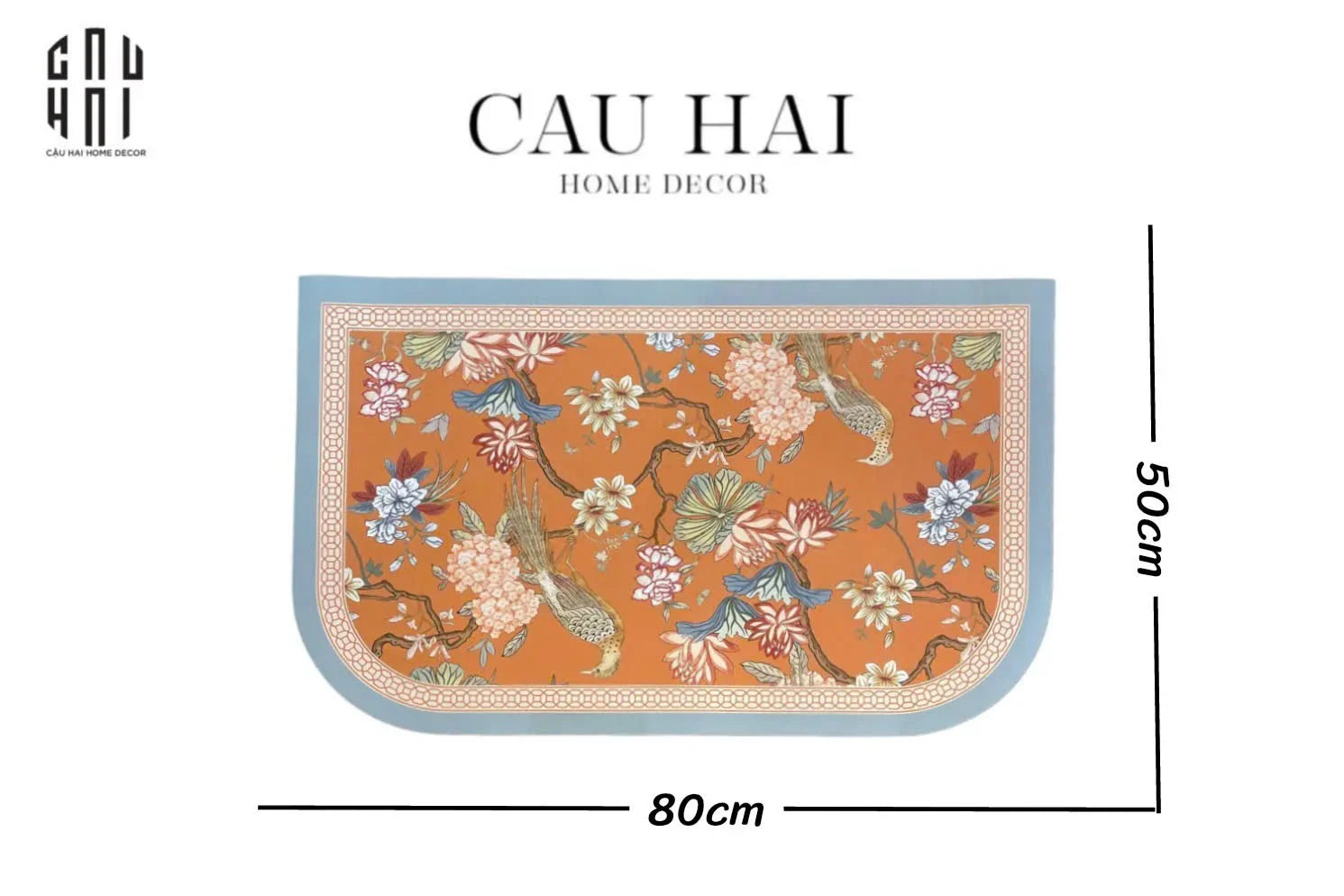Thảm Cửa Microfiber Gen7 50X80 Bird Of Dynasty-CẬU HAI HOME DECOR