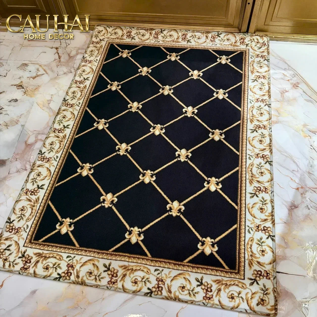Thảm Cửa Nhung Bỉ 100X140 - Allure Crimson Rouge Ancient Roman Rugs-CẬU HAI HOME DECOR