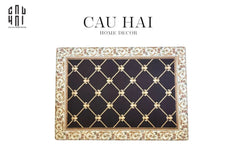 Thảm Cửa Nhung Bỉ 100X140 - Ancient Roman Royal Blue Premium Door Mat-THẢM CỬA-CẬU HAI HOME DECOR