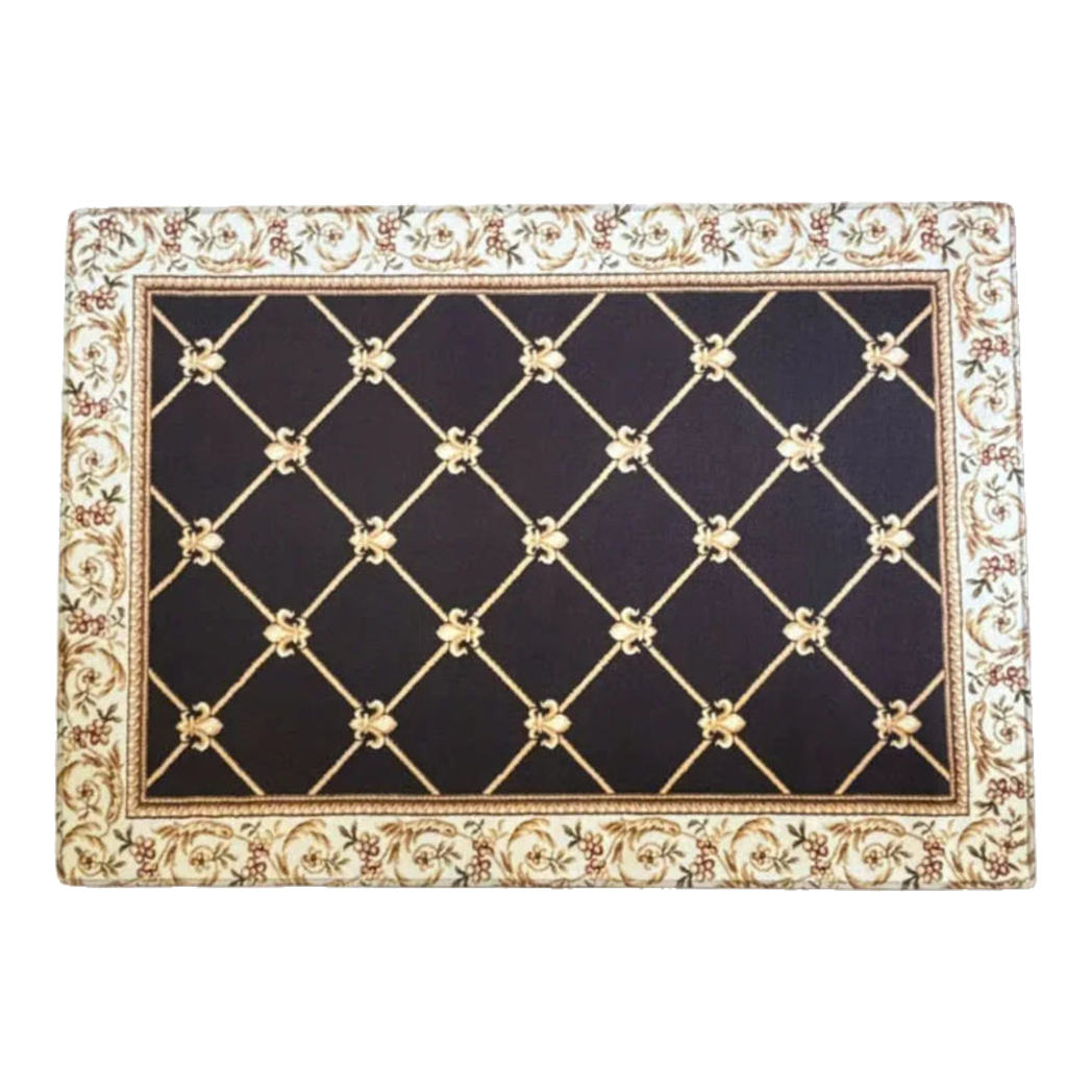 Thảm Cửa Nhung Bỉ 100X140 -  Ancient Roman  Royal Blue Premium Door Mat