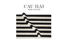 Thảm Cửa Nhung Bỉ 100×140 - Stripe Wave Réflection-THẢM CỬA-CẬU HAI HOME DECOR