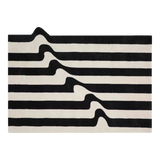 Thảm Cửa Nhung Bỉ 100×140 - Stripe Wave Réflection