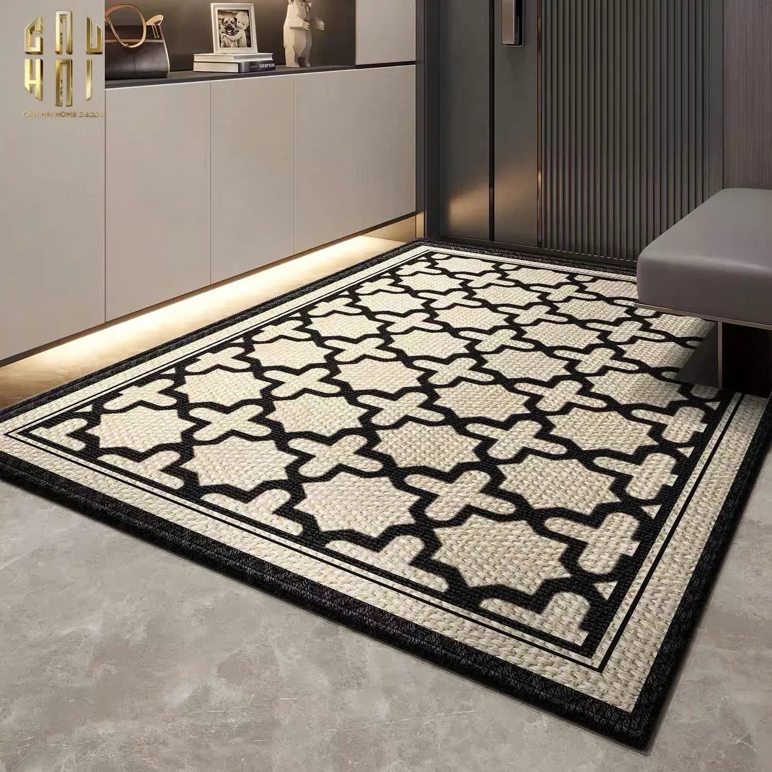 THẢM CỬA NHUNG BỈ 100x140 URBAN HERRINGBONE