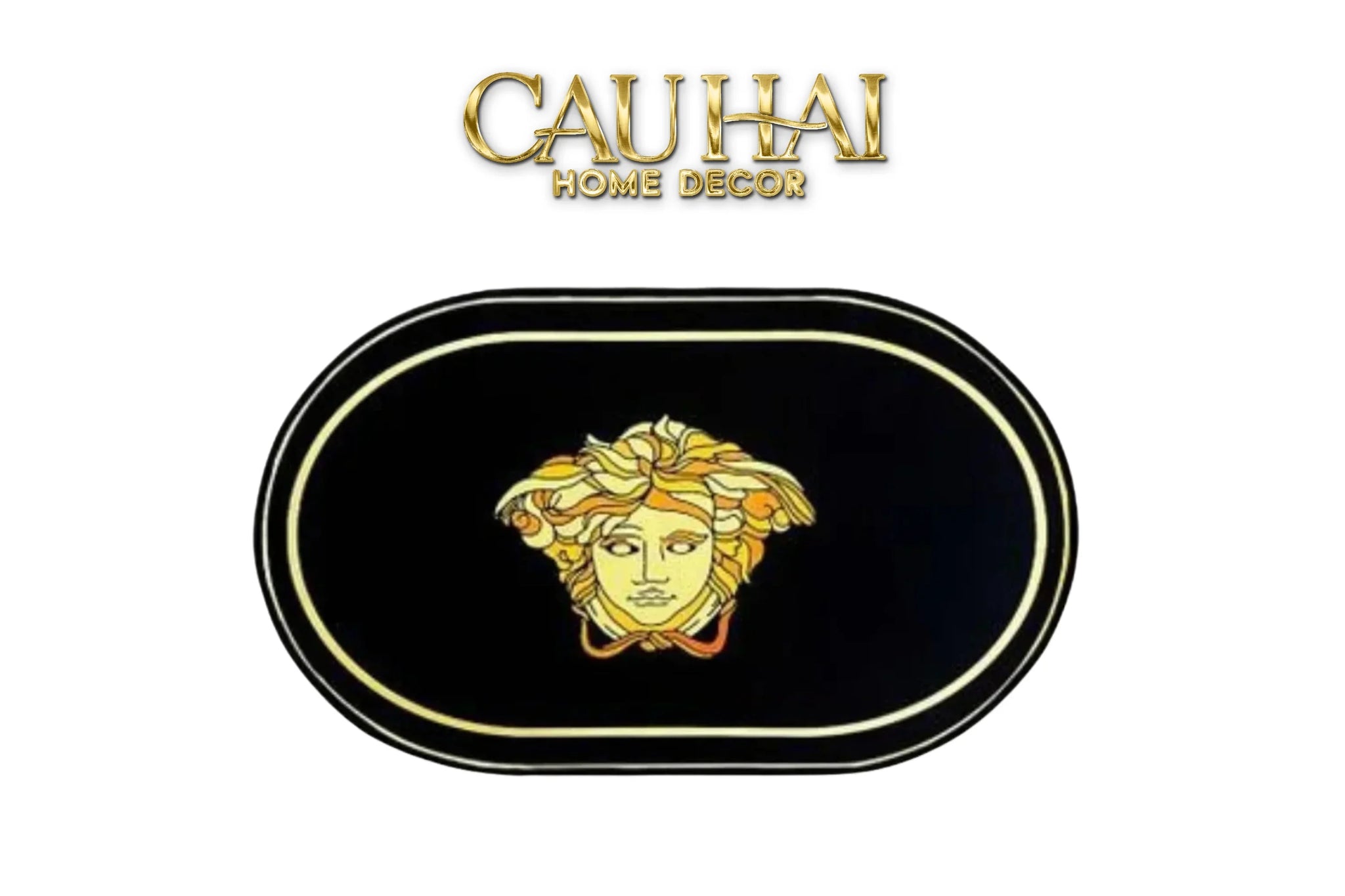 Thảm Cửa Nhung Bỉ 60X100 Golden Medusa Gaze-CẬU HAI HOME DECOR