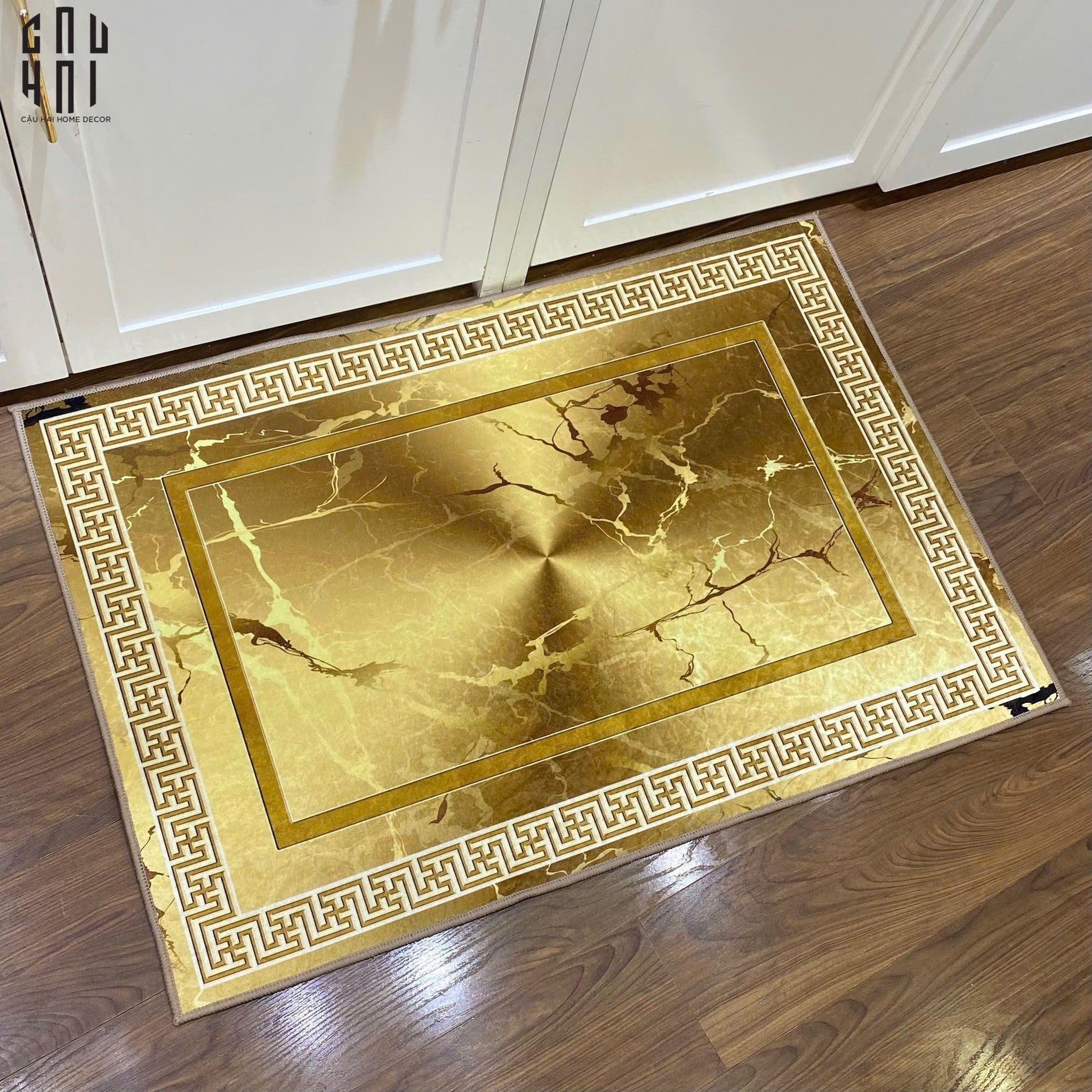 Thảm Cửa Nhung Bỉ - 60X90 Golden Marble Aura-CẬU HAI HOME DECOR