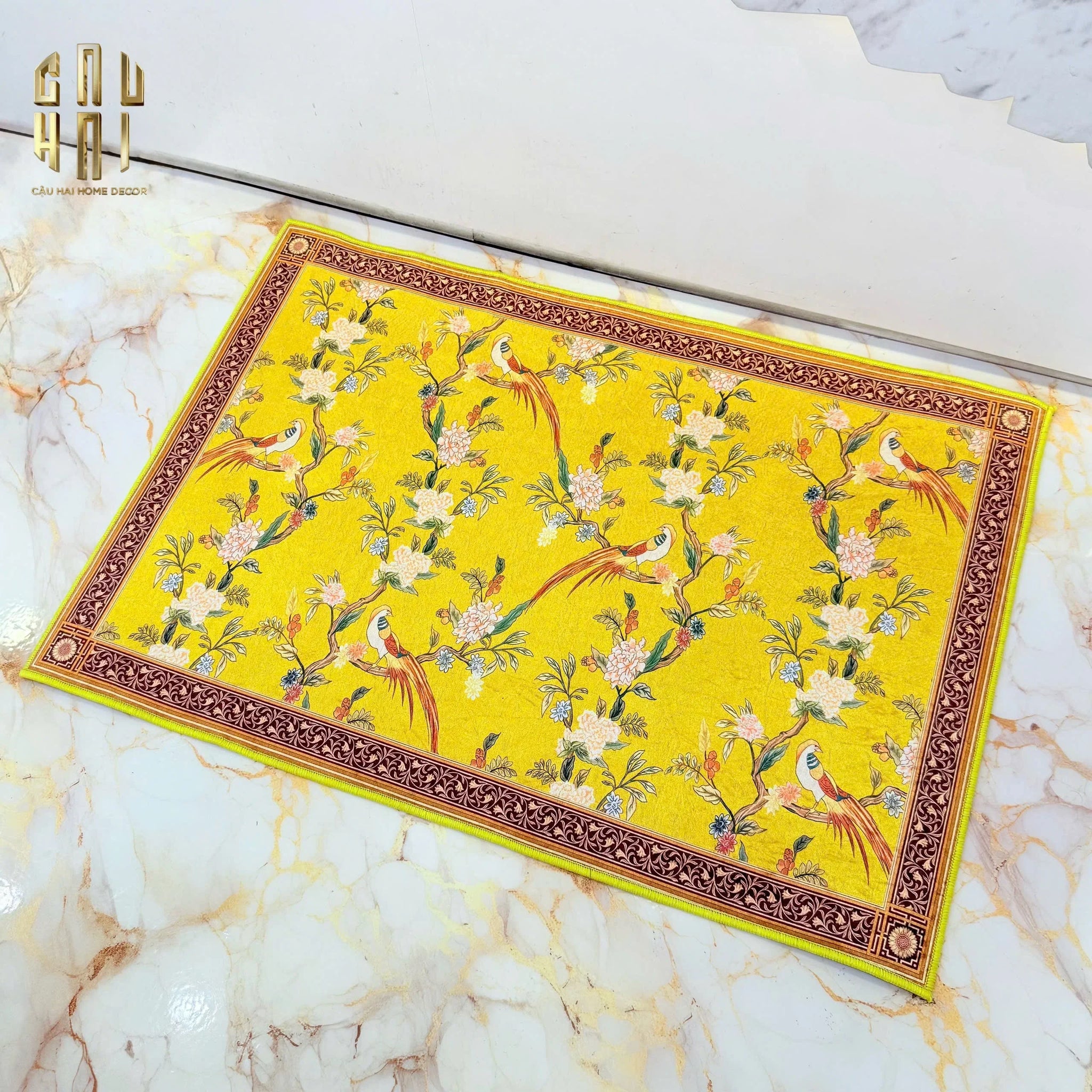 THẢM CỬA NHUNG BỈ 60X90CM - ÉCLAT MYSTERY BIRDS - FLOOR MAT