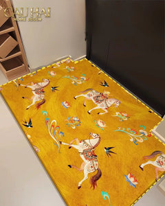 tham-cua-nhung-bi-80x100-kim-ma-tam-bao-triptyque-fortune-chevaux-cau-hai-home-decor-2 - CẬU HAI HOME DECOR