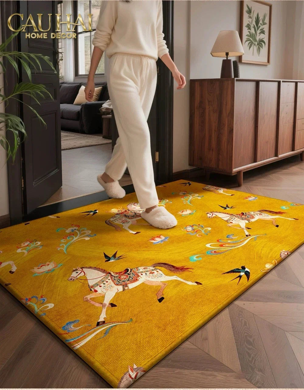 tham-cua-nhung-bi-80x100-kim-ma-tam-bao-triptyque-fortune-chevaux-cau-hai-home-decor-3 - CẬU HAI HOME DECOR