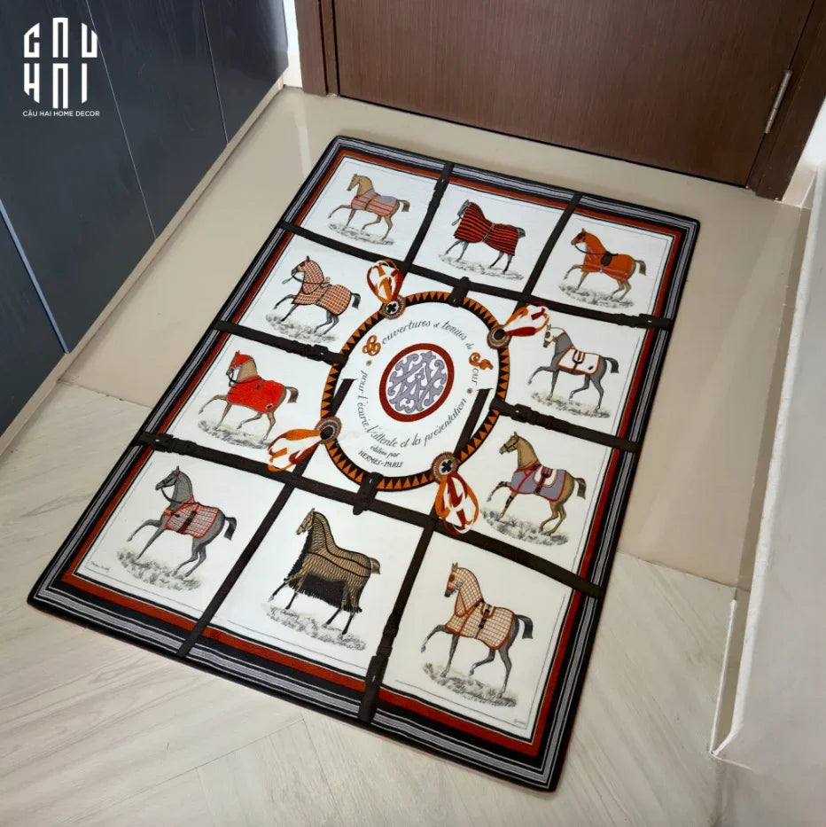 Thảm Cửa Nhung Bỉ 80X120 - Door Mat Le Blanc Renaissance-THẢM CỬA-CẬU HAI HOME DECOR
