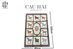 Thảm Cửa Nhung Bỉ 80X120 - Door Mat Le Blanc Renaissance-THẢM CỬA-CẬU HAI HOME DECOR