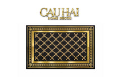 Thảm Cửa Nhung Pha Lê Cao Cấp - 80x120 Impérial Roman Gold Scroll Border Premium Rugs-CẬU HAI HOME DECOR