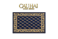 Thảm Cửa Nhung Pha Lê Cao Cấp - 80x120 Royal Gold Barocco Premium Rugs-CẬU HAI HOME DECOR