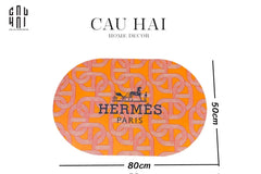 Thảm Cửa Oval Microfiber Gen7 50X80 - Chain D'Ancre-THẢM CỬA-CẬU HAI HOME DECOR