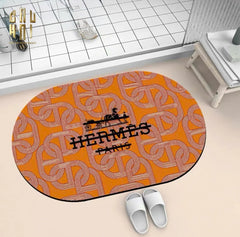 Thảm Cửa Oval Microfiber Gen7 50X80 - Chain D'Ancre-THẢM CỬA-CẬU HAI HOME DECOR