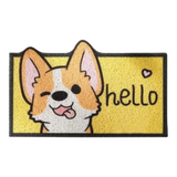 Thảm Cửa Ra Vào 50X80 - Corgi Hello Front Door