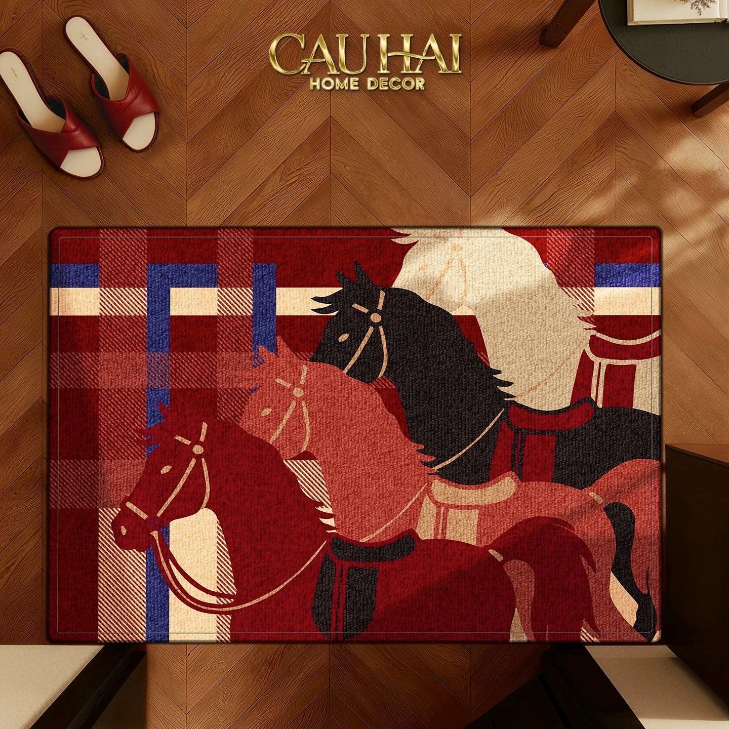 tham-cua-soi-det-60x90-ngua-ky-binh-hoang-gia-les-trois-chevaux-dempire-cau-hai-home-decor-5 - CẬU HAI HOME DECOR