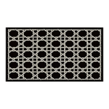 Thảm Cửa Sợi Poly Đan Vòng 100X120 Cannage D.O - Noir