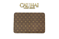 Thảm Cửa Thảm Bathroom Chenille 60X90 - Signature Fleur Monogram-THẢM CỬA-CẬU HAI HOME DECOR