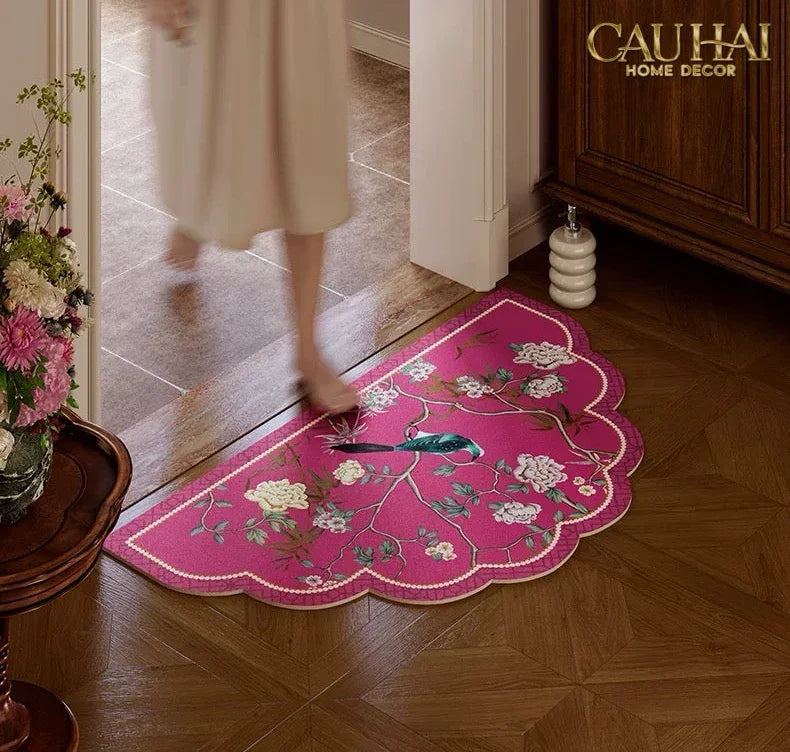 Thảm Cửa / Thảm Bathroom Micro-Nappa Gen8 45x80 Fuchsia Pink Jardin Ruyi Dynasty