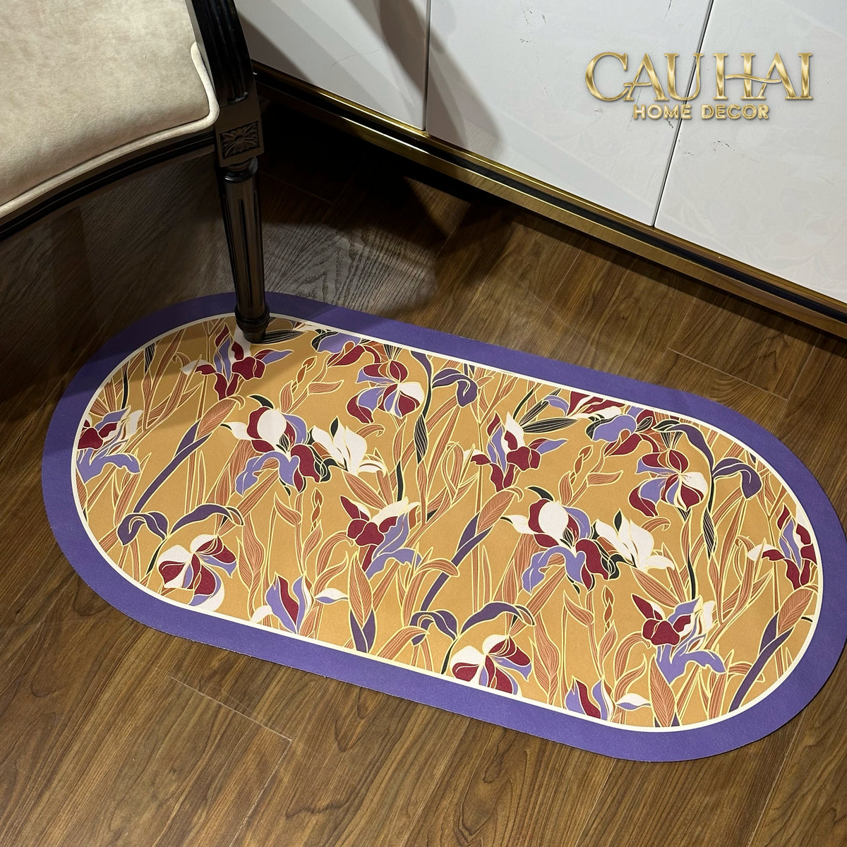 Thảm Cửa / Thảm Bathroom Micro Nappa Gen8 45x90 "Mùa Vàng" - Floréal Opulenza - Aurum Peaceful-Thảm cửa / bathroom-CẬU HAI HOME DECOR-CẬU HAI HOME DECOR