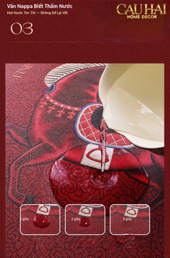 Thảm Cửa / Thảm Bathroom Micro Nappa Gen8 55*90/60*120 - Impérial Équestre Embroidered Cheval - Ruby Rouge-Thảm cửa / bathroom-CẬU HAI HOME DECOR