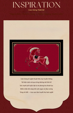 Thảm Cửa / Thảm Bathroom Micro Nappa Gen8 55*90/60*120 - Impérial Équestre Embroidered Cheval - Ruby Rouge-Thảm cửa / bathroom-CẬU HAI HOME DECOR