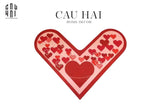 THẢM GÓC MICROFIBER 120x120 SWEETHEART - DOOR MAT-CẬU HAI HOME DECOR