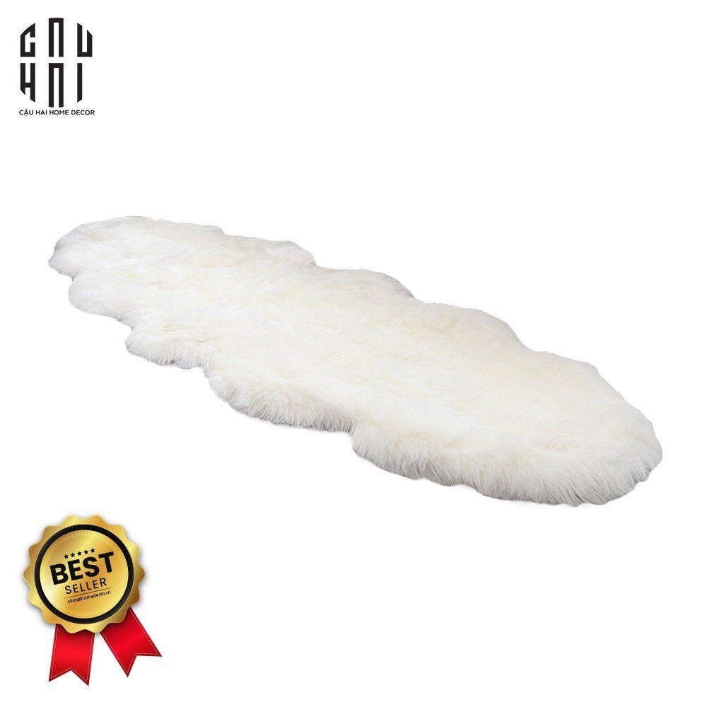 THẢM LÔNG TUYẾT EVERTON WHITE SNOW 1M8 - CẬU HAI HOME DECOR