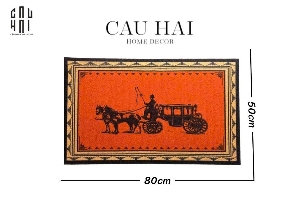 Thảm Ngăn Bụi 50X80 - Vintage Chariot-THẢM TRẢI SÀN-CẬU HAI HOME DECOR