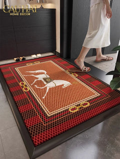 Thảm Ngăn Bụi Coil Fiber Đan Vòng 80x120 Ngựa Dây Cương - Héritage Équestre Harnais Anti-Dust 3D Mats-CẬU HAI HOME DECOR